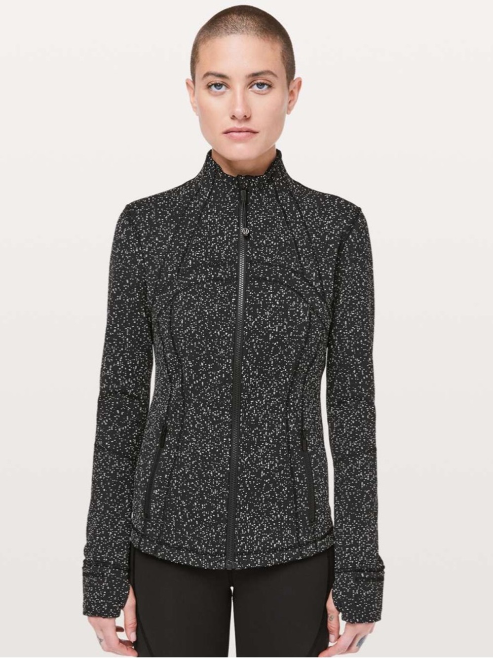 Like New Lululemon Define Jacket - Magnetized Jacquard Black White. Size 6